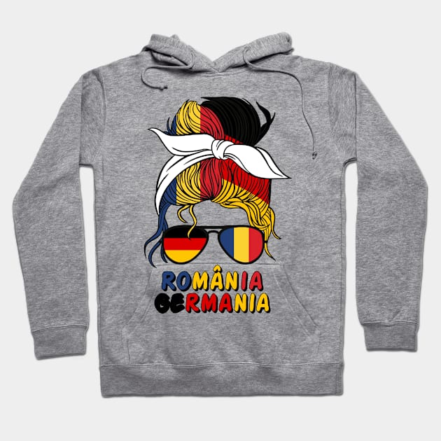 Half German Half Romanian Girl Germany Romania Hoodie by qwertydesigns